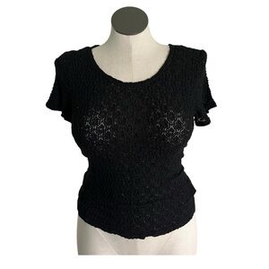 Vintage 90’s / Y2K Worthington Essentials Textured Popcorn Knit Tee - Size Large